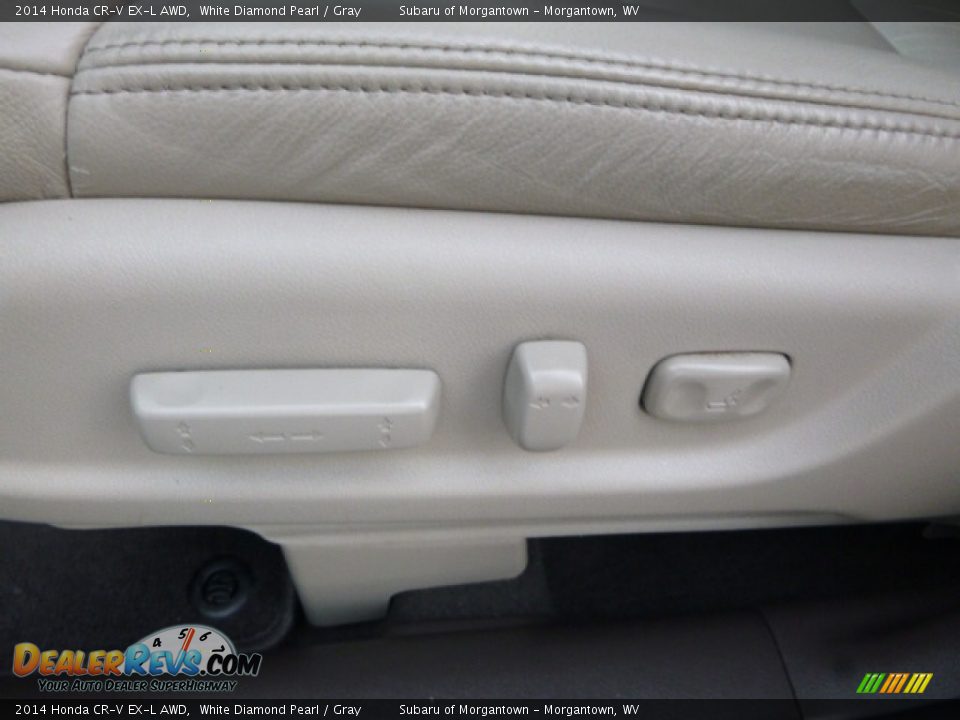 2014 Honda CR-V EX-L AWD White Diamond Pearl / Gray Photo #15