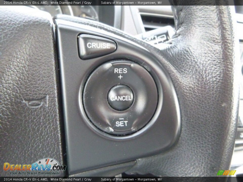 2014 Honda CR-V EX-L AWD White Diamond Pearl / Gray Photo #23