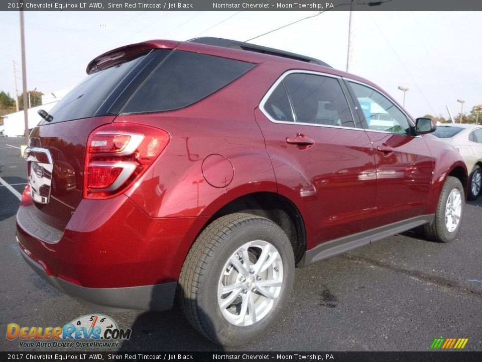2017 Chevrolet Equinox LT AWD Siren Red Tintcoat / Jet Black Photo #6