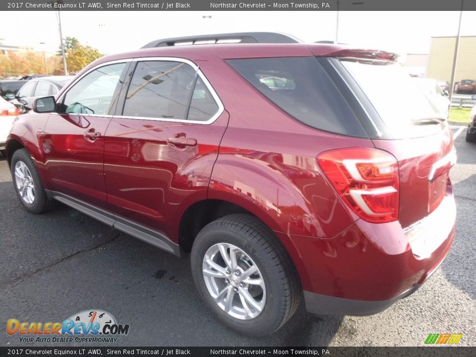 2017 Chevrolet Equinox LT AWD Siren Red Tintcoat / Jet Black Photo #9