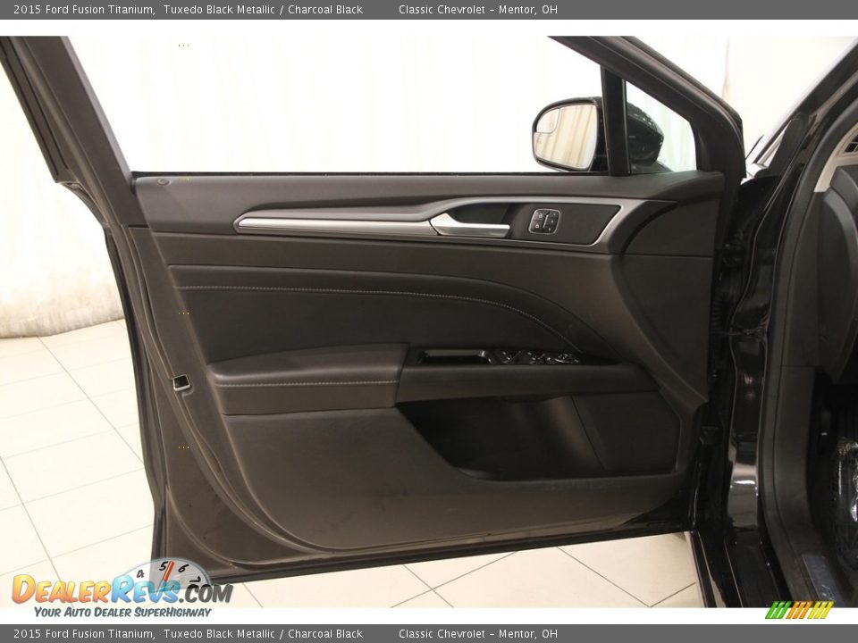 2015 Ford Fusion Titanium Tuxedo Black Metallic / Charcoal Black Photo #4