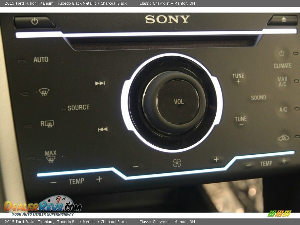 2015 Ford Fusion Titanium Tuxedo Black Metallic / Charcoal Black Photo #9