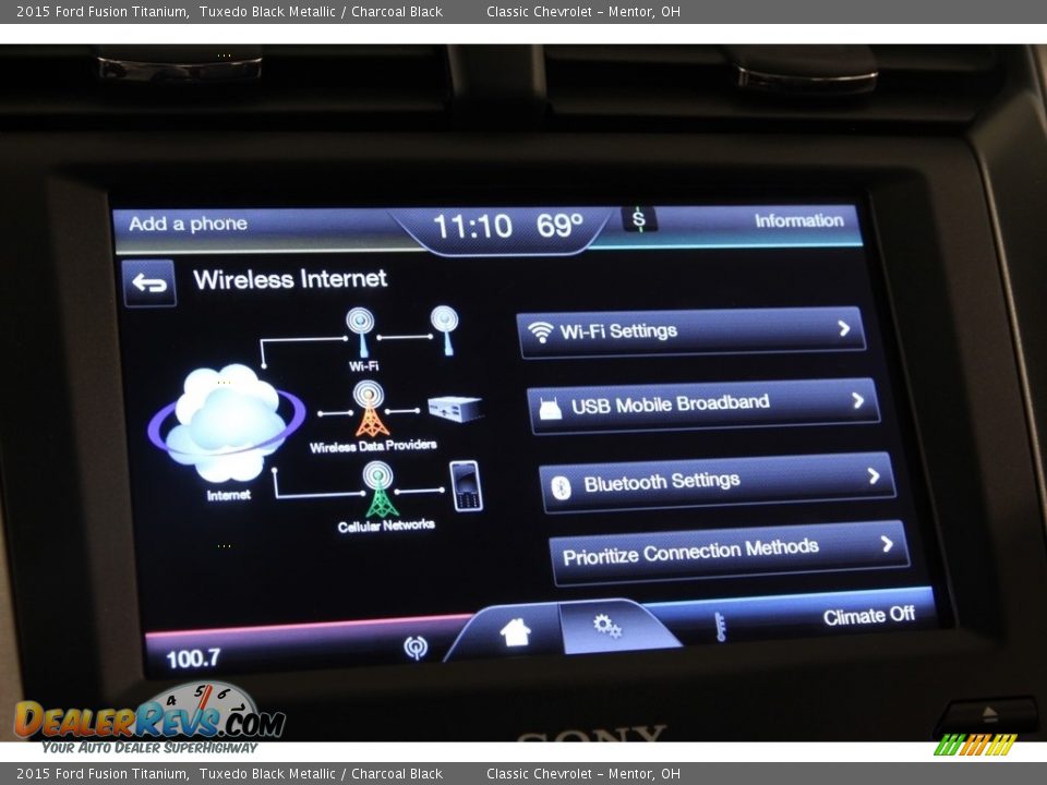 2015 Ford Fusion Titanium Tuxedo Black Metallic / Charcoal Black Photo #13