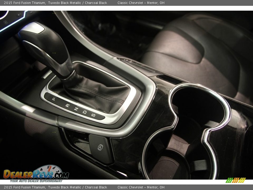 2015 Ford Fusion Titanium Tuxedo Black Metallic / Charcoal Black Photo #14