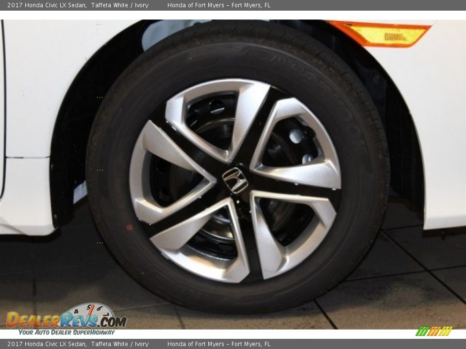 2017 Honda Civic LX Sedan Taffeta White / Ivory Photo #4