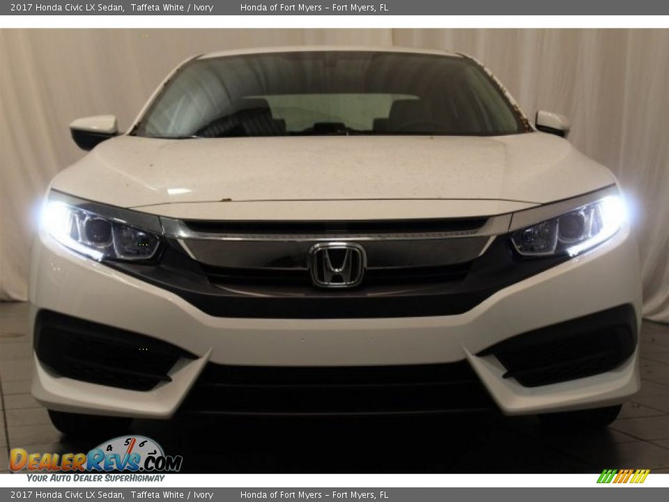 2017 Honda Civic LX Sedan Taffeta White / Ivory Photo #5