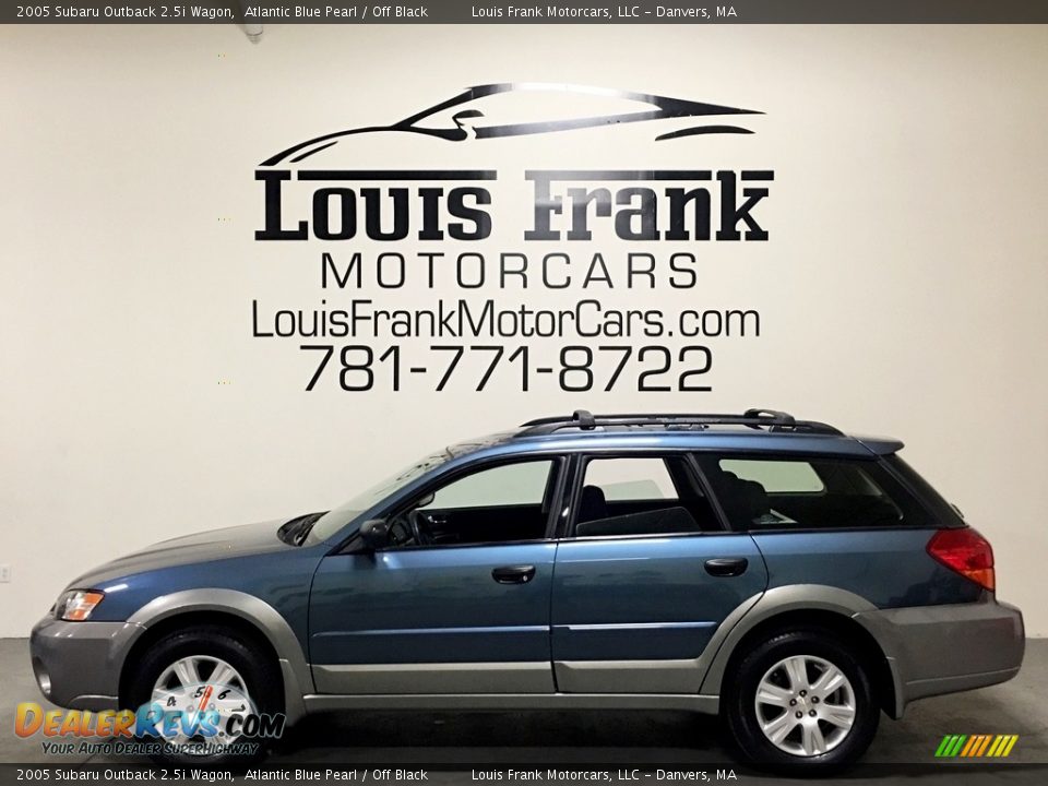 2005 Subaru Outback 2.5i Wagon Atlantic Blue Pearl / Off Black Photo #1