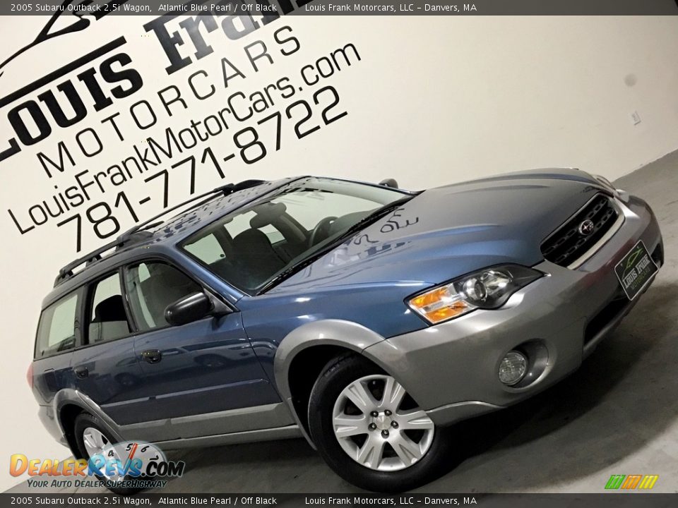 2005 Subaru Outback 2.5i Wagon Atlantic Blue Pearl / Off Black Photo #2