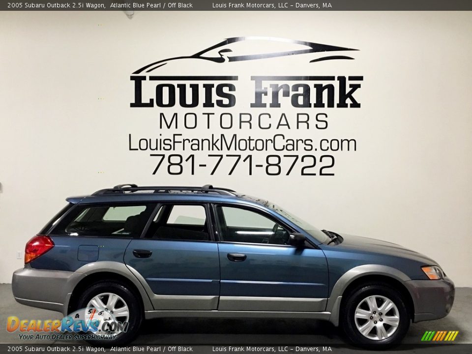 2005 Subaru Outback 2.5i Wagon Atlantic Blue Pearl / Off Black Photo #6