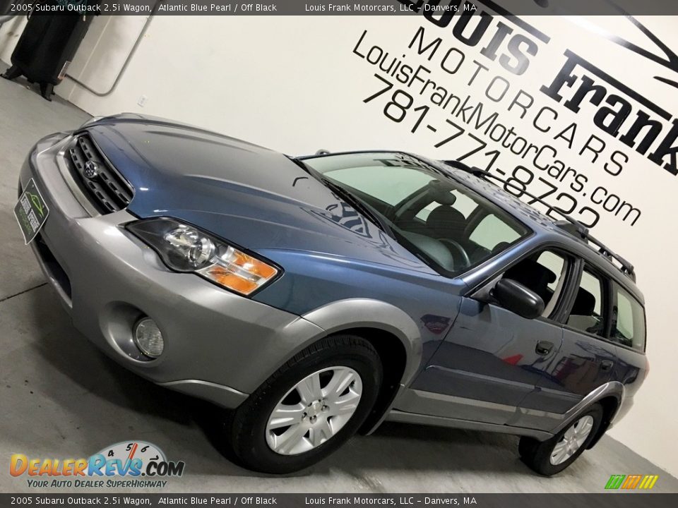 2005 Subaru Outback 2.5i Wagon Atlantic Blue Pearl / Off Black Photo #9