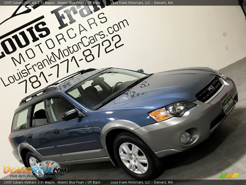 2005 Subaru Outback 2.5i Wagon Atlantic Blue Pearl / Off Black Photo #10