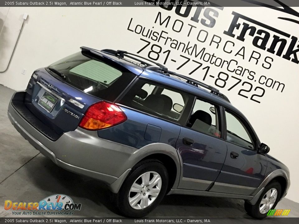 2005 Subaru Outback 2.5i Wagon Atlantic Blue Pearl / Off Black Photo #12