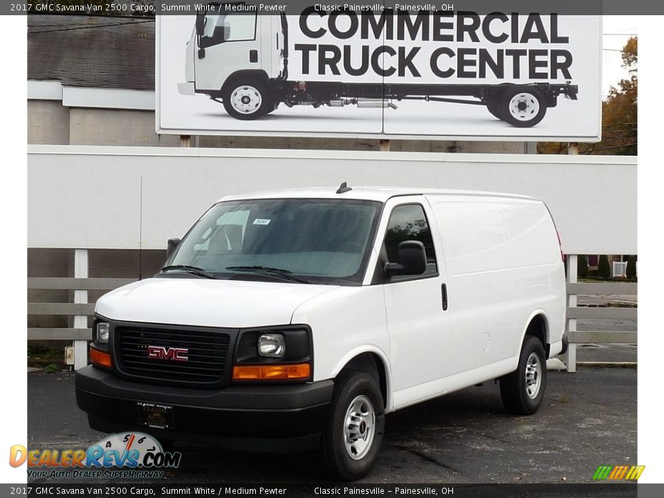 2017 GMC Savana Van 2500 Cargo Summit White / Medium Pewter Photo #1