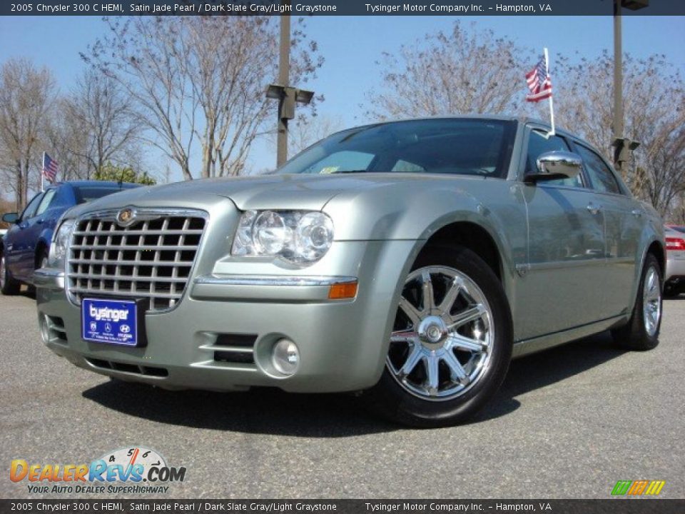 2005 Chrysler 300 C HEMI Satin Jade Pearl / Dark Slate Gray/Light Graystone Photo #1