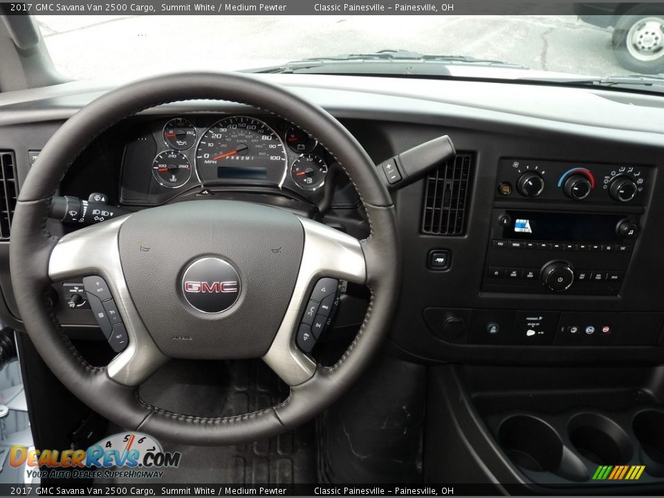 2017 GMC Savana Van 2500 Cargo Summit White / Medium Pewter Photo #7