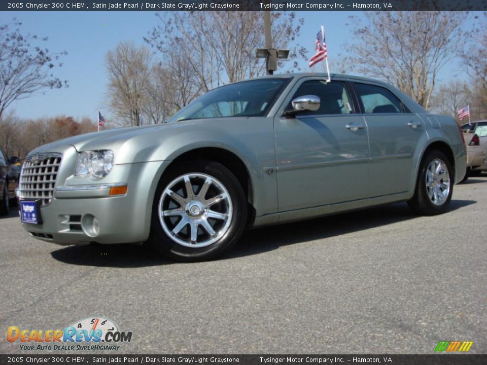 2005 Chrysler 300 C HEMI Satin Jade Pearl / Dark Slate Gray/Light Graystone Photo #2