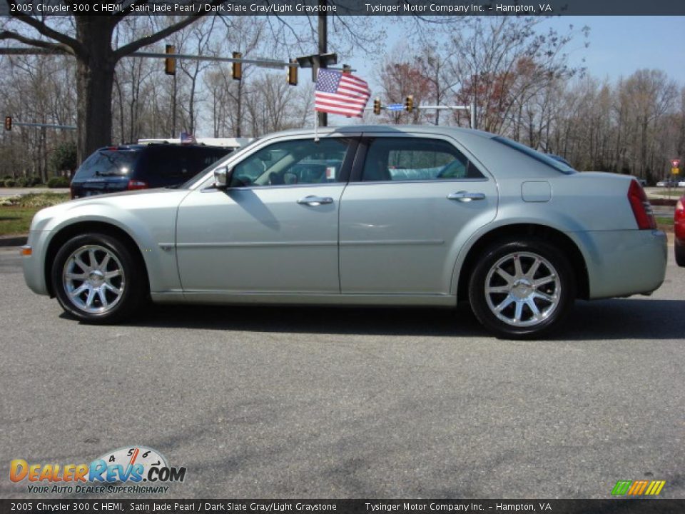 2005 Chrysler 300 C HEMI Satin Jade Pearl / Dark Slate Gray/Light Graystone Photo #3