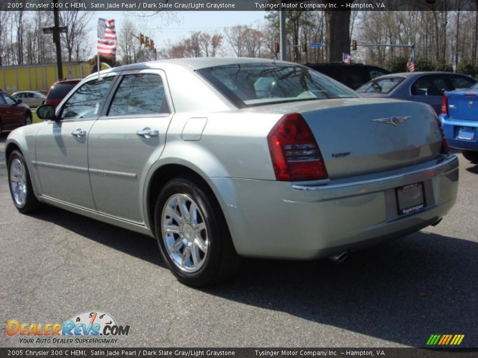 2005 Chrysler 300 C HEMI Satin Jade Pearl / Dark Slate Gray/Light Graystone Photo #4