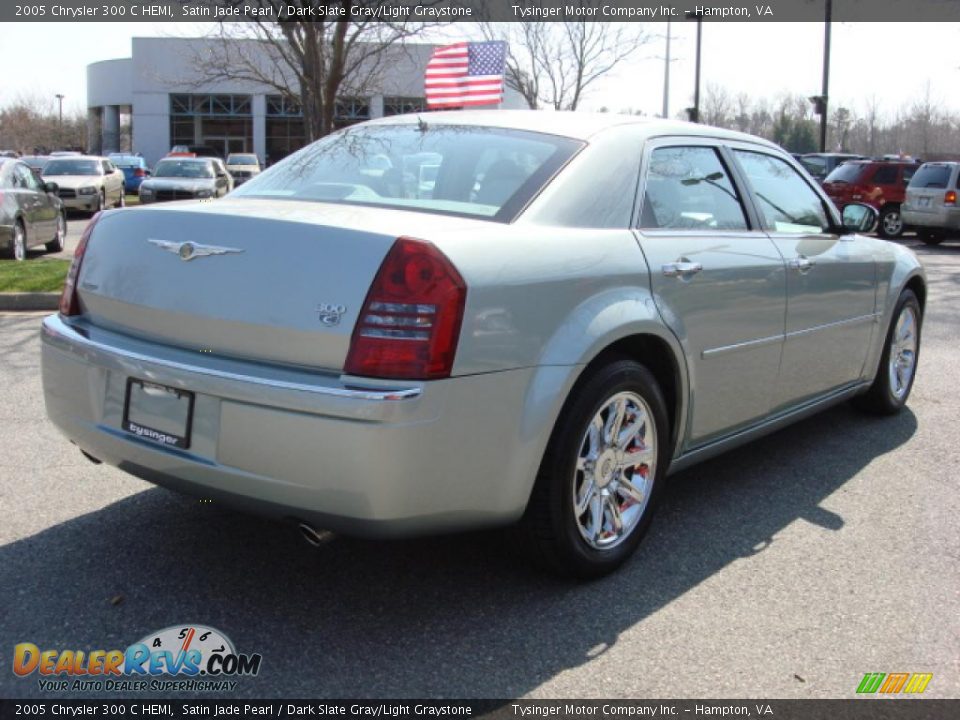 2005 Chrysler 300 C HEMI Satin Jade Pearl / Dark Slate Gray/Light Graystone Photo #6