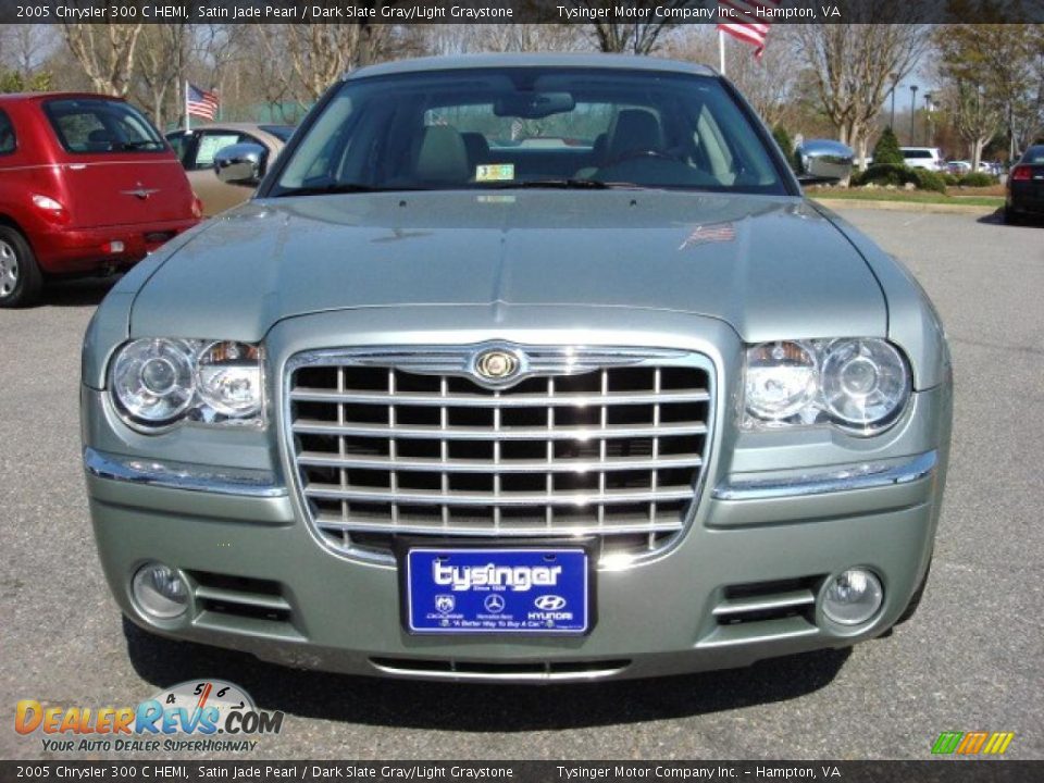 2005 Chrysler 300 C HEMI Satin Jade Pearl / Dark Slate Gray/Light Graystone Photo #9