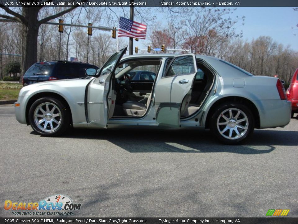 2005 Chrysler 300 C HEMI Satin Jade Pearl / Dark Slate Gray/Light Graystone Photo #22