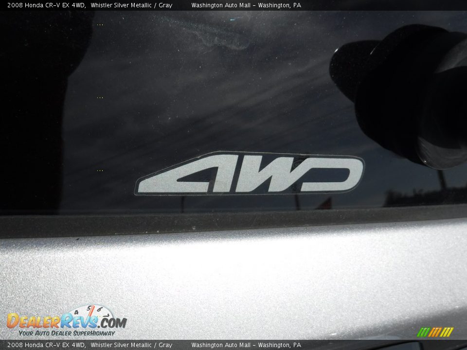 2008 Honda CR-V EX 4WD Whistler Silver Metallic / Gray Photo #9