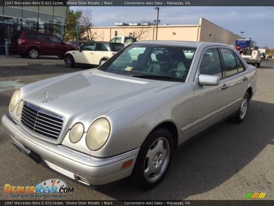 1997 Mercedes-Benz E 420 Sedan Smoke Silver Metallic / Black Photo #1