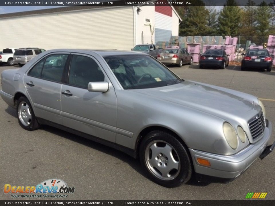 1997 Mercedes-Benz E 420 Sedan Smoke Silver Metallic / Black Photo #2