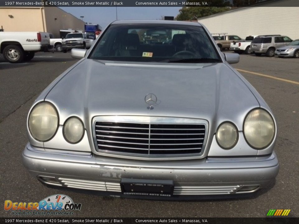 1997 Mercedes-Benz E 420 Sedan Smoke Silver Metallic / Black Photo #3