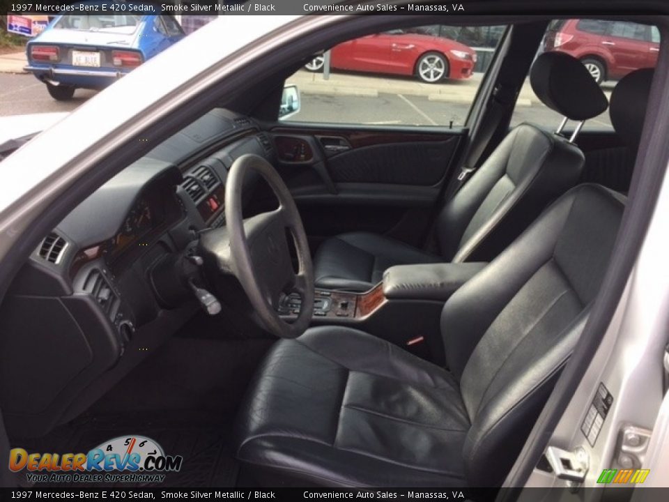 1997 Mercedes-Benz E 420 Sedan Smoke Silver Metallic / Black Photo #5