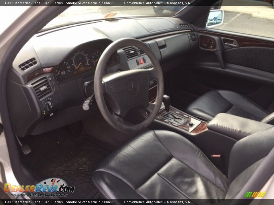 1997 Mercedes-Benz E 420 Sedan Smoke Silver Metallic / Black Photo #6
