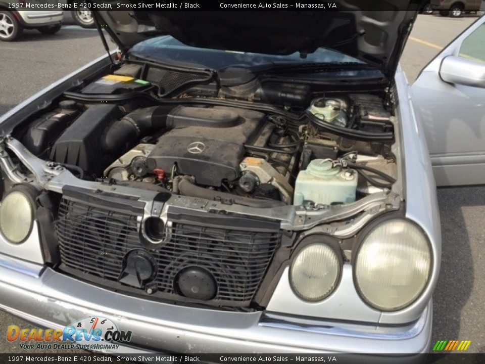 1997 Mercedes-Benz E 420 Sedan Smoke Silver Metallic / Black Photo #21