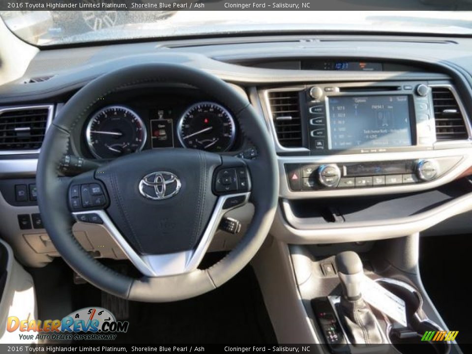 2016 Toyota Highlander Limited Platinum Shoreline Blue Pearl / Ash Photo #5