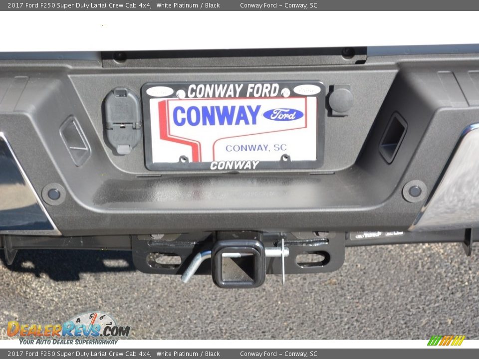 2017 Ford F250 Super Duty Lariat Crew Cab 4x4 White Platinum / Black Photo #5