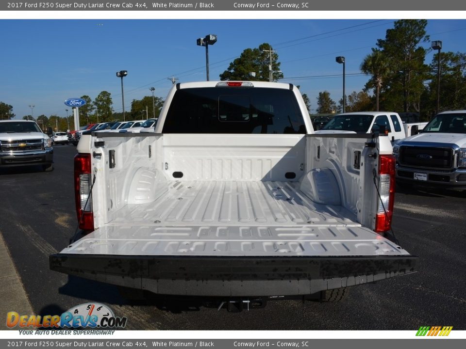 2017 Ford F250 Super Duty Lariat Crew Cab 4x4 White Platinum / Black Photo #6
