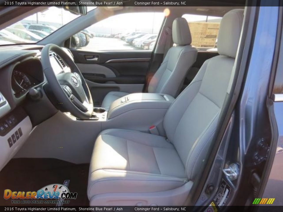 2016 Toyota Highlander Limited Platinum Shoreline Blue Pearl / Ash Photo #9