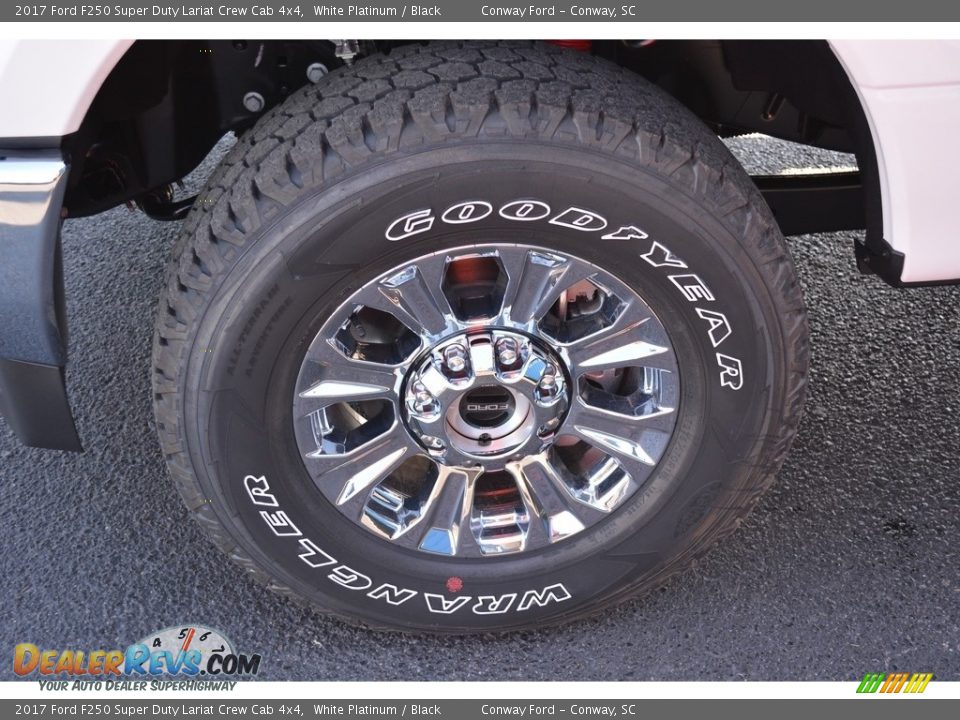 2017 Ford F250 Super Duty Lariat Crew Cab 4x4 White Platinum / Black Photo #9