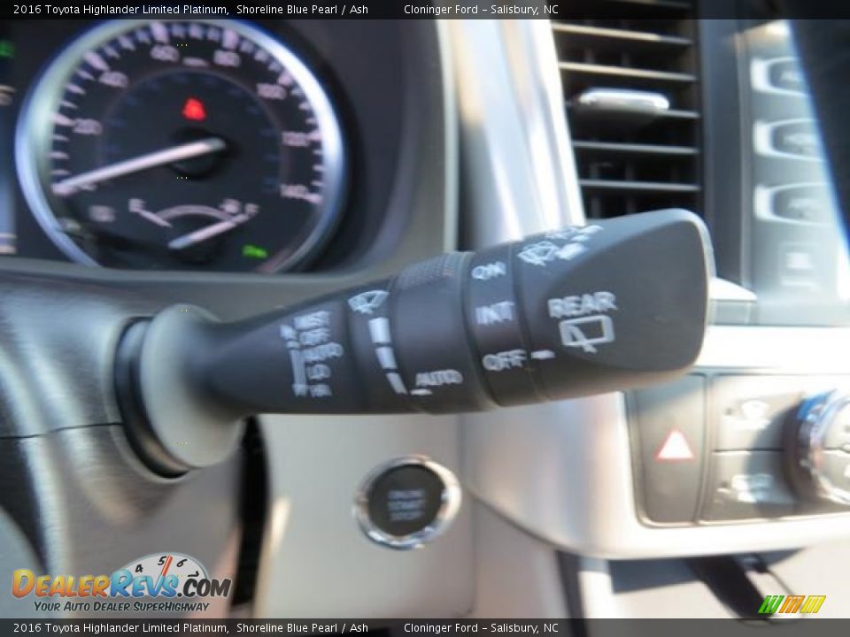 2016 Toyota Highlander Limited Platinum Shoreline Blue Pearl / Ash Photo #18