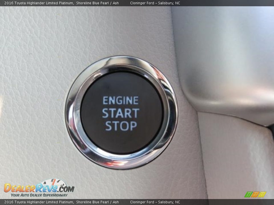 2016 Toyota Highlander Limited Platinum Shoreline Blue Pearl / Ash Photo #19