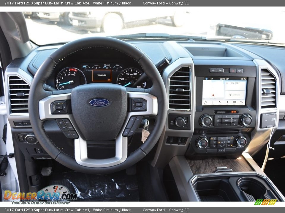 2017 Ford F250 Super Duty Lariat Crew Cab 4x4 White Platinum / Black Photo #18