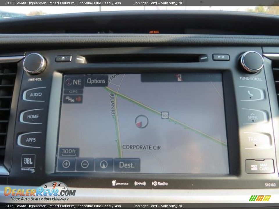 2016 Toyota Highlander Limited Platinum Shoreline Blue Pearl / Ash Photo #23