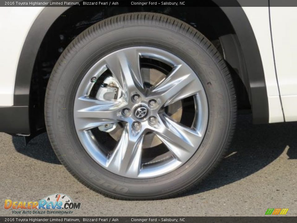 2016 Toyota Highlander Limited Platinum Blizzard Pearl / Ash Photo #4