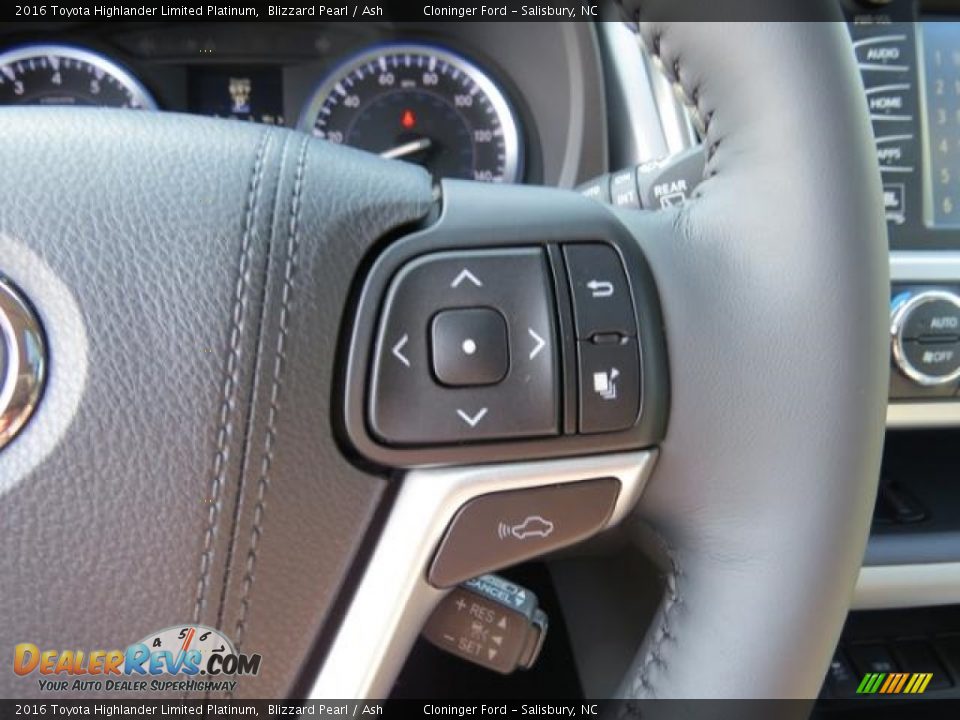 2016 Toyota Highlander Limited Platinum Blizzard Pearl / Ash Photo #15