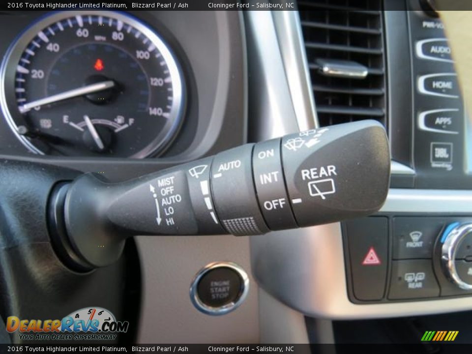 2016 Toyota Highlander Limited Platinum Blizzard Pearl / Ash Photo #18