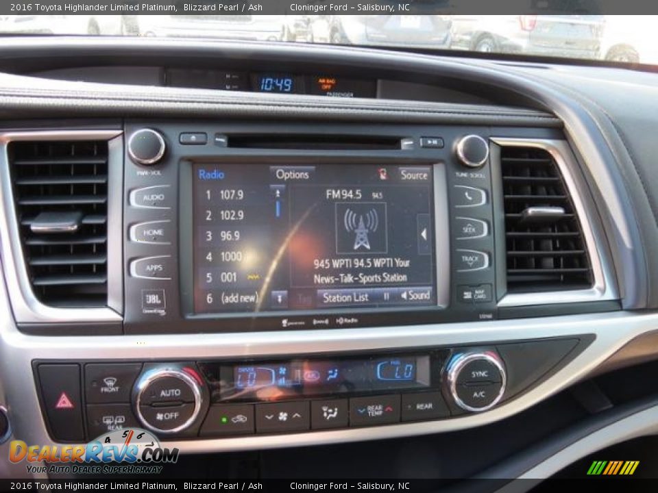 2016 Toyota Highlander Limited Platinum Blizzard Pearl / Ash Photo #20