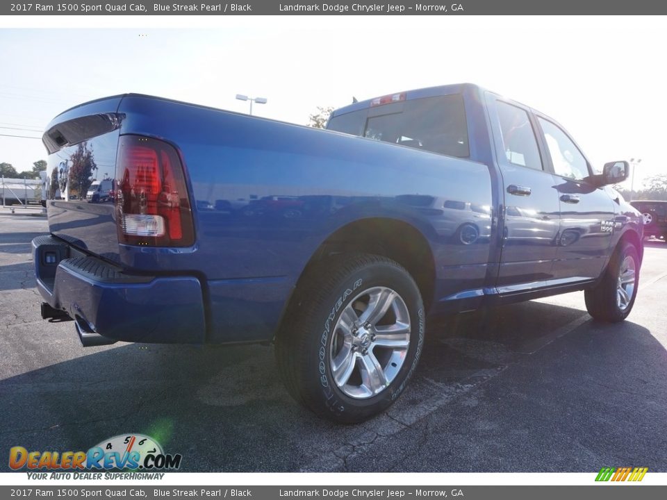 2017 Ram 1500 Sport Quad Cab Blue Streak Pearl / Black Photo #3