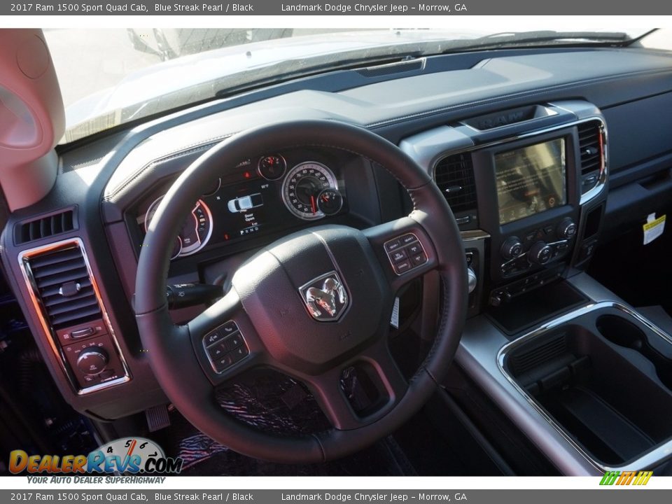 Dashboard of 2017 Ram 1500 Sport Quad Cab Photo #8