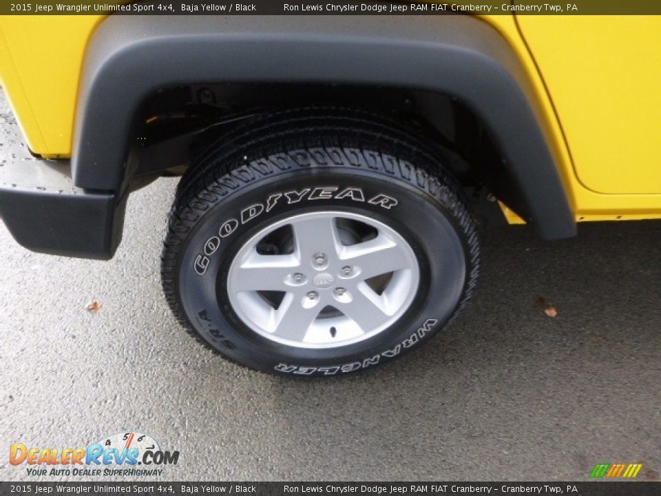 2015 Jeep Wrangler Unlimited Sport 4x4 Baja Yellow / Black Photo #3