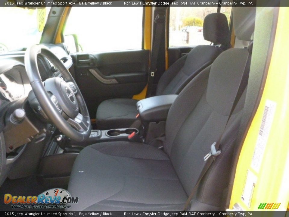 2015 Jeep Wrangler Unlimited Sport 4x4 Baja Yellow / Black Photo #15