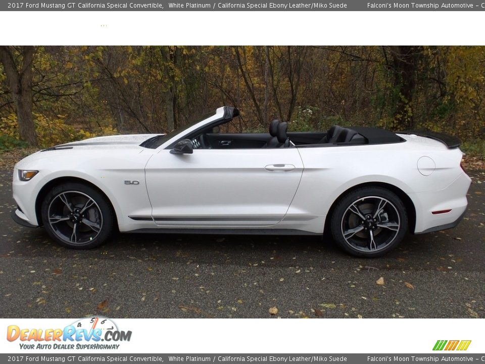 White Platinum 2017 Ford Mustang GT California Speical Convertible Photo #15